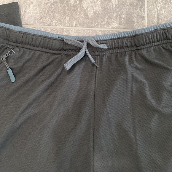 Mens Black Wide Leg Sweatpants Large - Picture 3 of 8